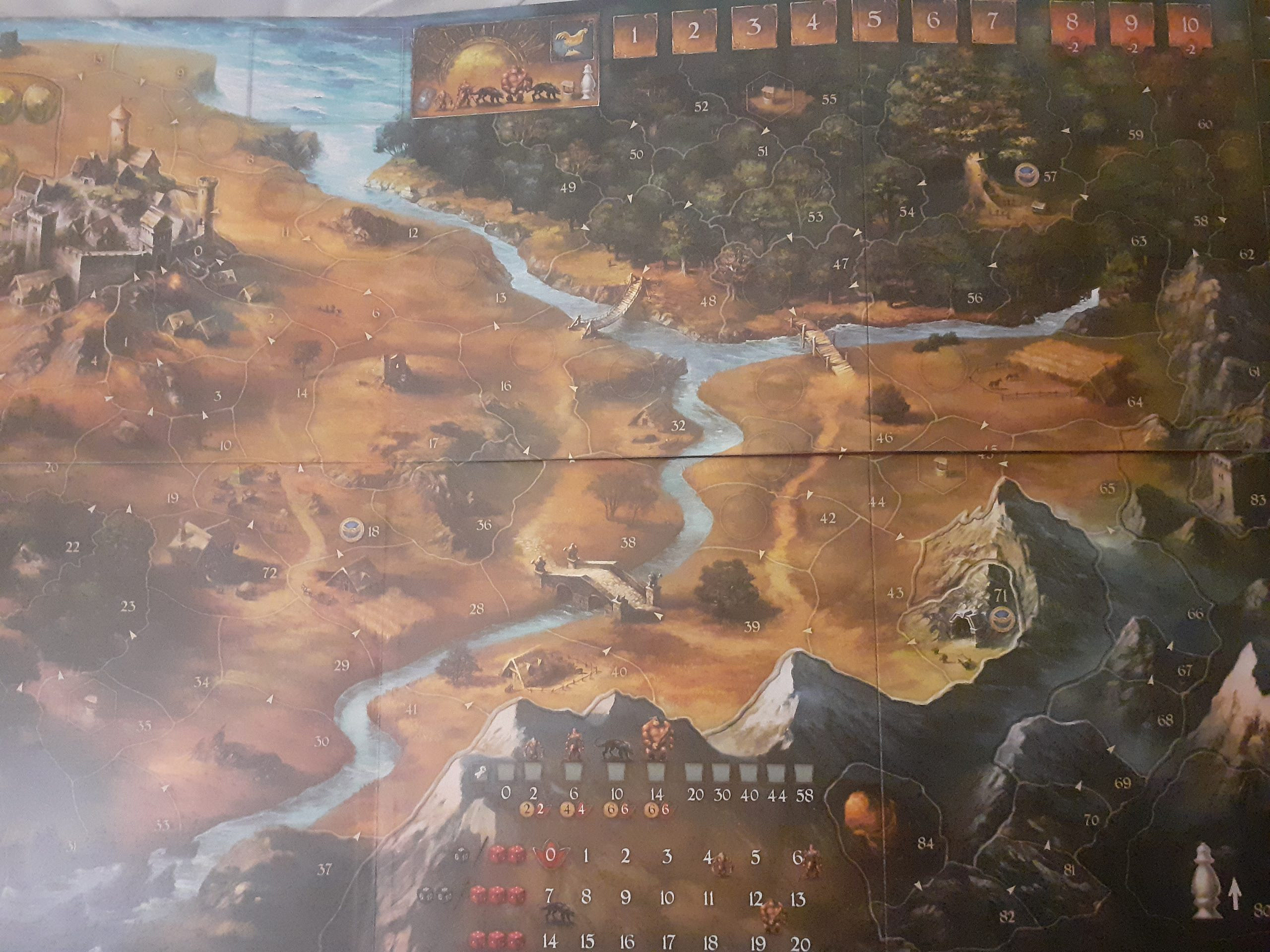 A map in a boardgame called Legends of Andor 