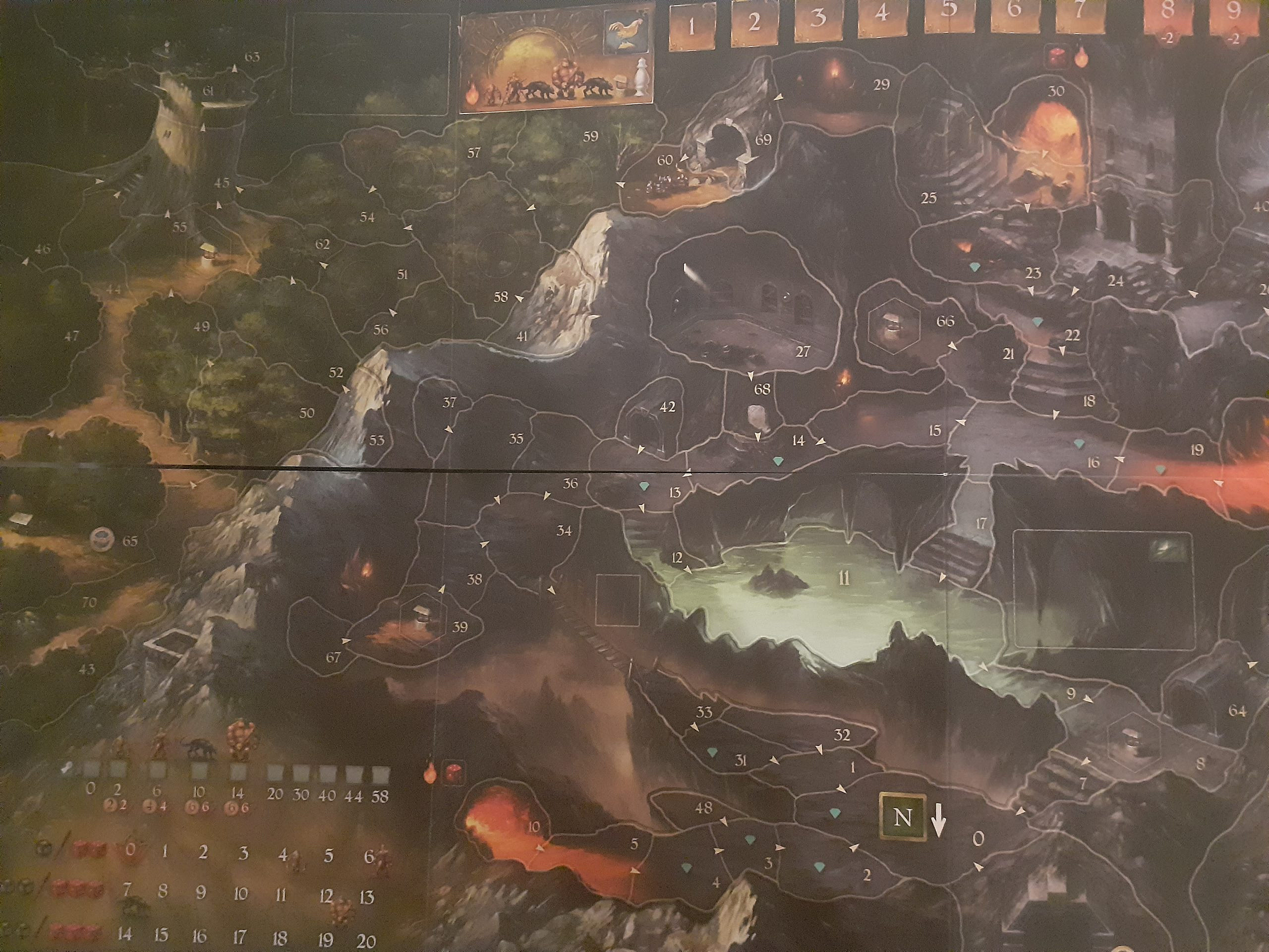 A map in a boardgame called Legends of Andor