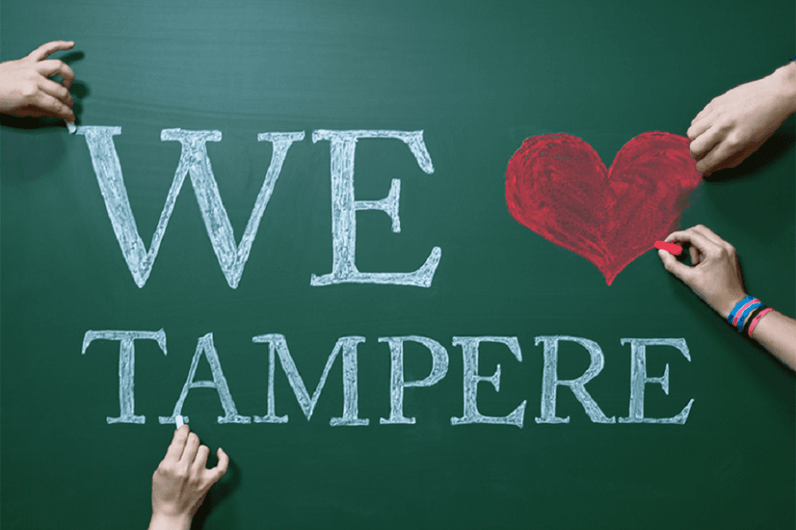We love Tampere -piirros