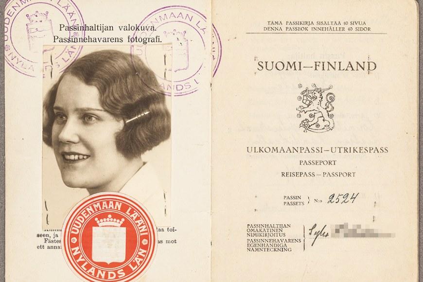 Passi vuodelta 1937/ Kuva: Kansallisarkisto