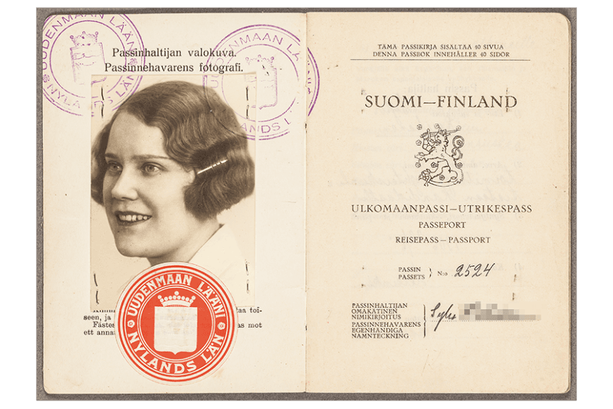 Passi vuodelta 1937