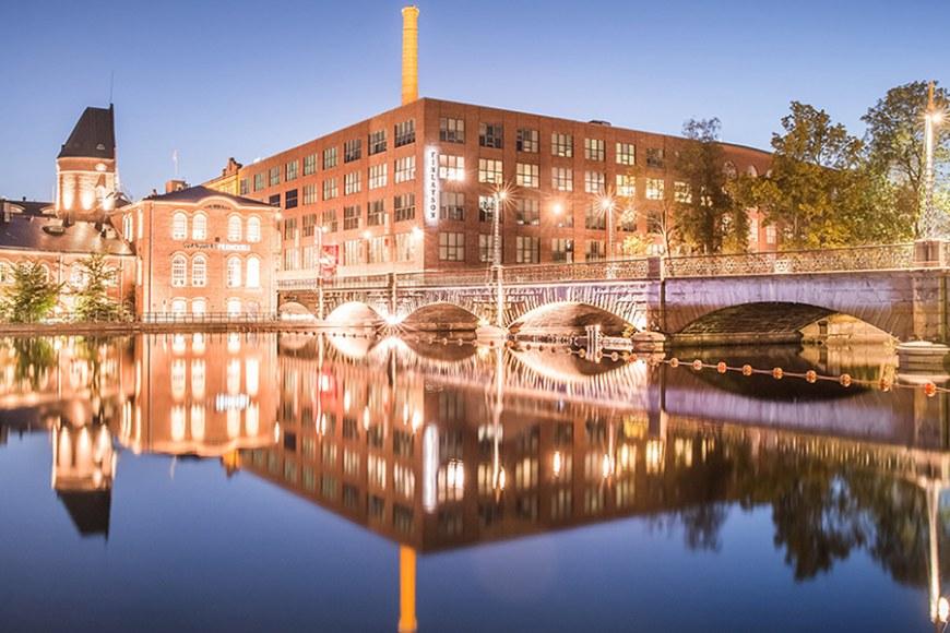 Visit Tampere - Finlayson, Frenckell and Tammerkoski by night 