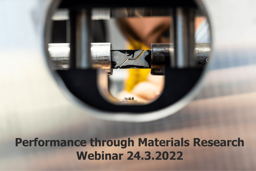 Performance through Materials Research webinar name
