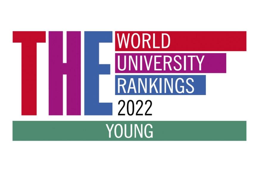 Logo with the text World University Rankings 2022.