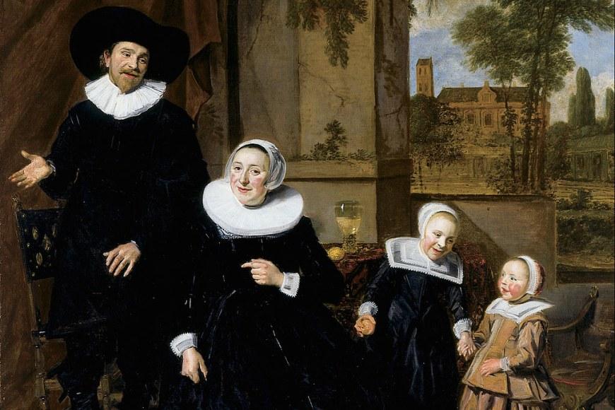 Frans Halsin maalaus hollantilaisesta perheestä 1600-luvulla