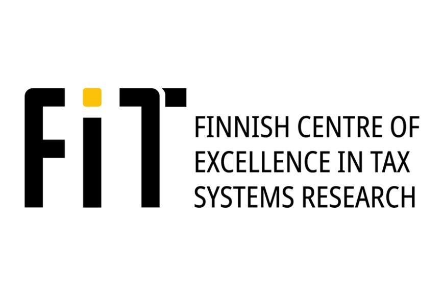 Logo where text "FIT Dinnish Centre of Excellence in Tax Research