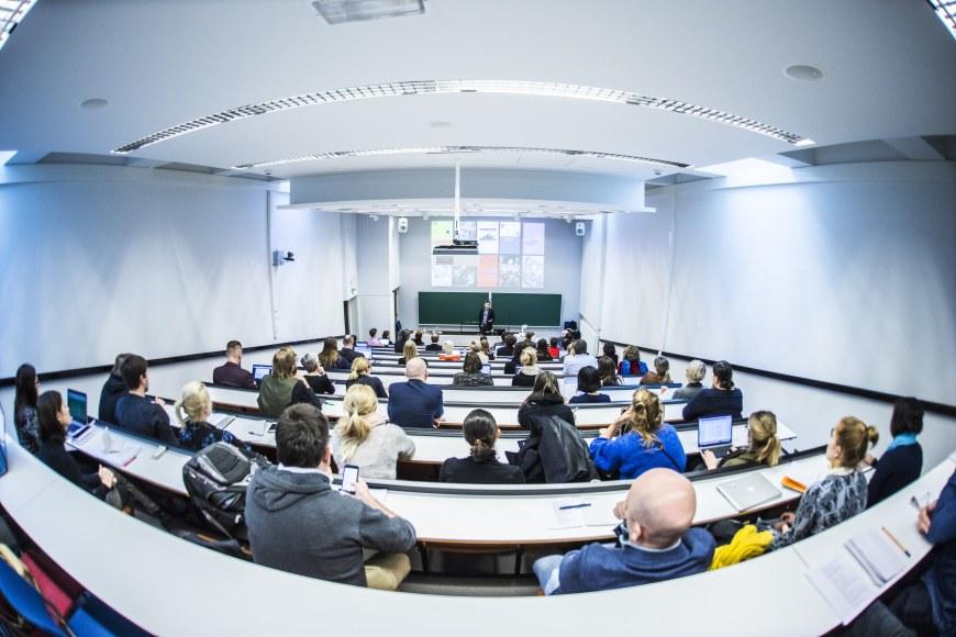 Picture of a lecture room in university