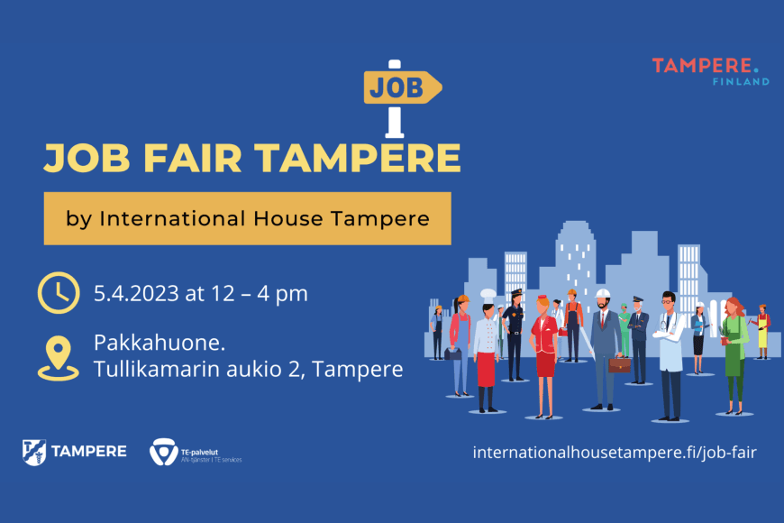 Job Fair Tampere, promotional image, same information as in text