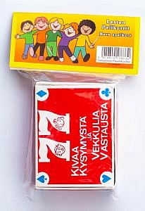 The red cardboard packaging of the game.