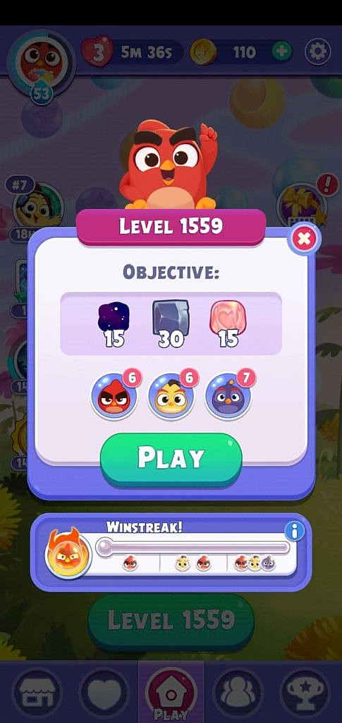 Objectives of the level. Numbers show the required amount of blasted objects.