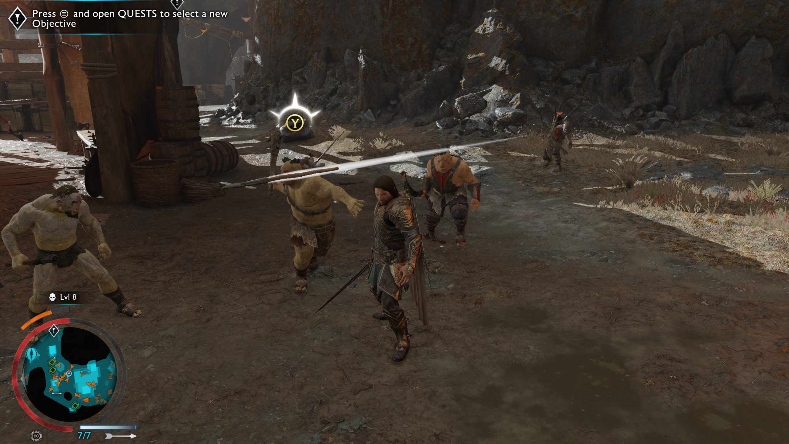 Gameplay footage of the first 18 minutes of Middle Earth: Shadow of Mordor  (PC)