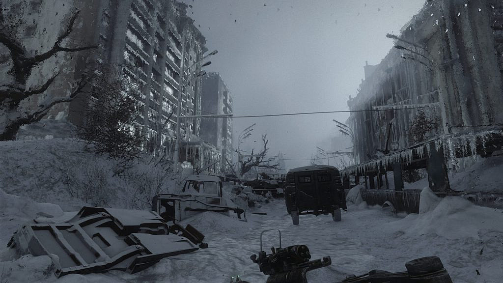 Abandoned winter streets of Novosibirsk