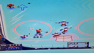 Picture of gameplay. Philadelphia Flyers against Winnipeg Jets.