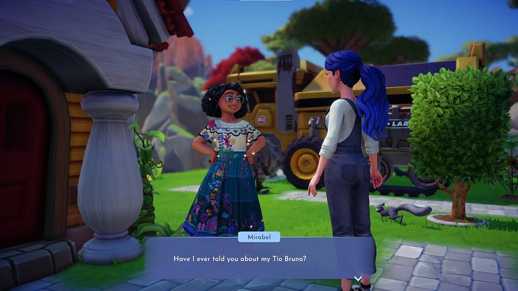 Conversation between player and one of Disney Dreamlight Valley's female characters.