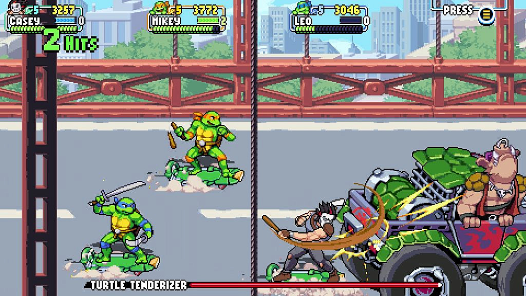 Gameplay picture of TMNT: Shredder's Revenge.