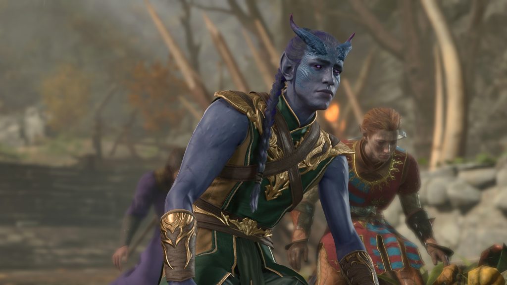 A party of three adventurers looking concerned.