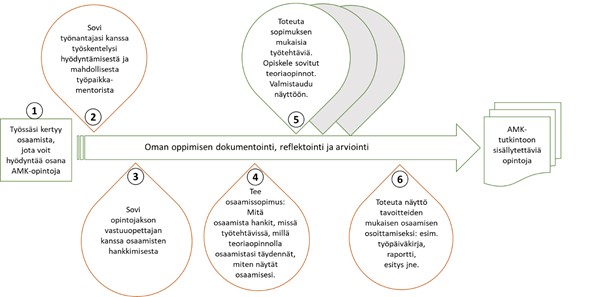 Kuva 1 opiskelijan ohjeet